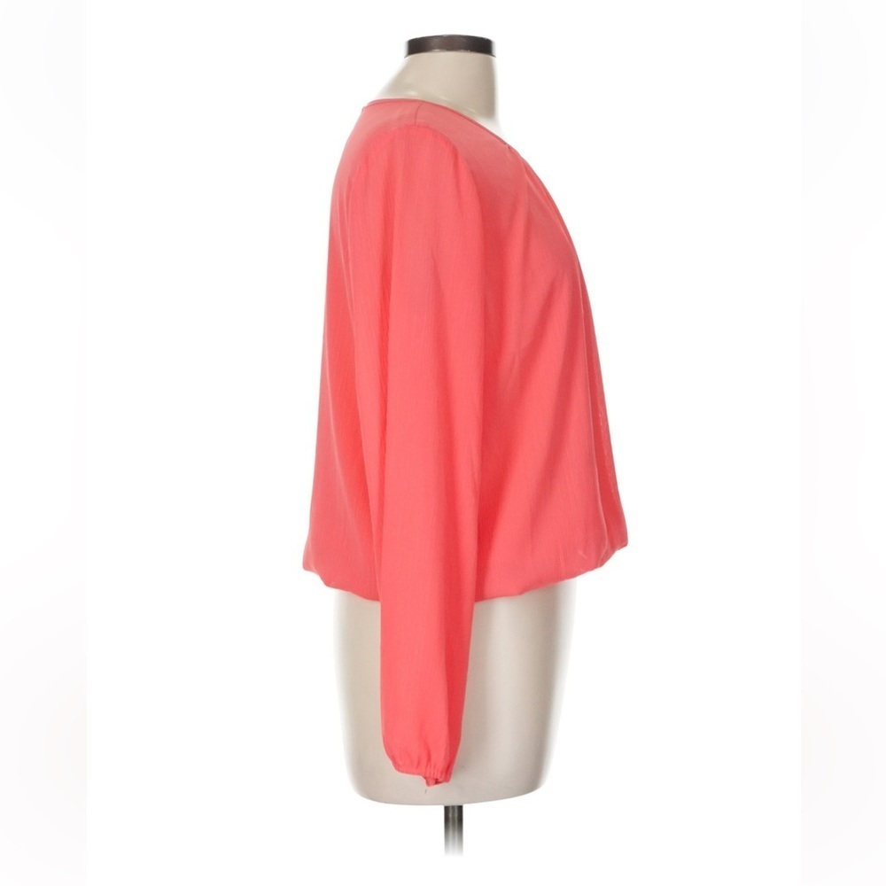 Tommy Hilfiger Coral Long Sleeve Blouse Women's Top size M - Picture 3 of 5